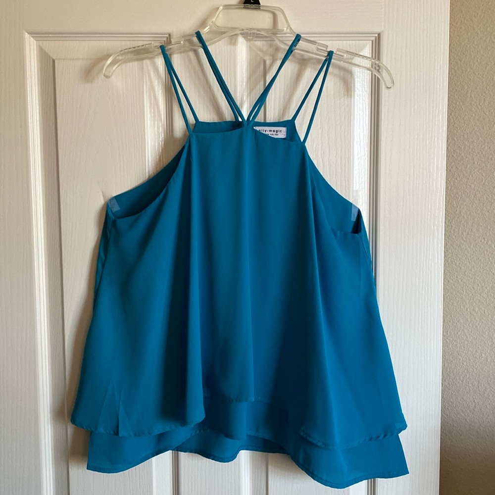 Blue tank